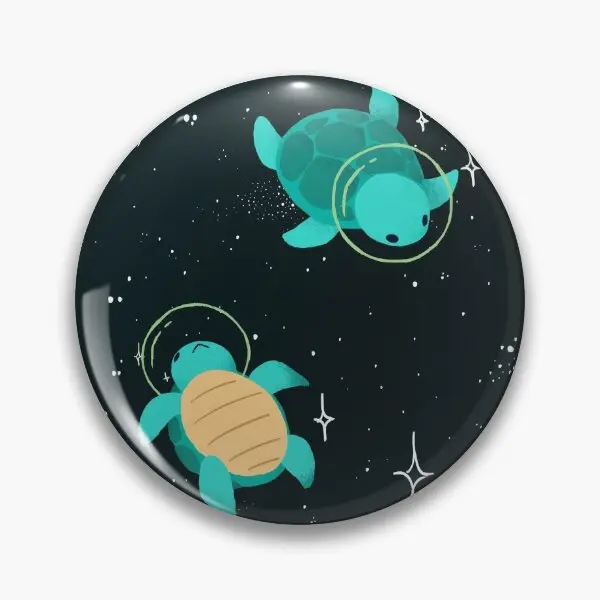 Мягкая булавка с пуговицами в виде космических черепашек забавная Женская