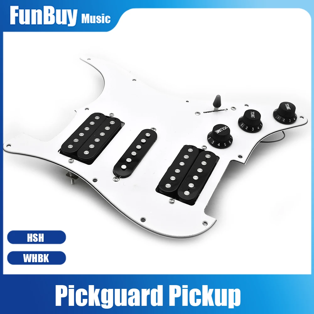 3-ply HSH Loaded Prewired Electric Guitar Pickguard 11 Hole Hsh Pickups Pre Wired Single-Coil Humbucker Magnet Pickups