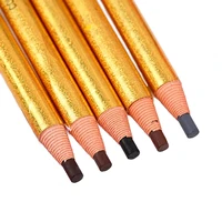 3pcs gold pull eyebrow pencils dark light coffee black gray 1818 enhancers makeup liner pens waterproof cosmetics beauty tool