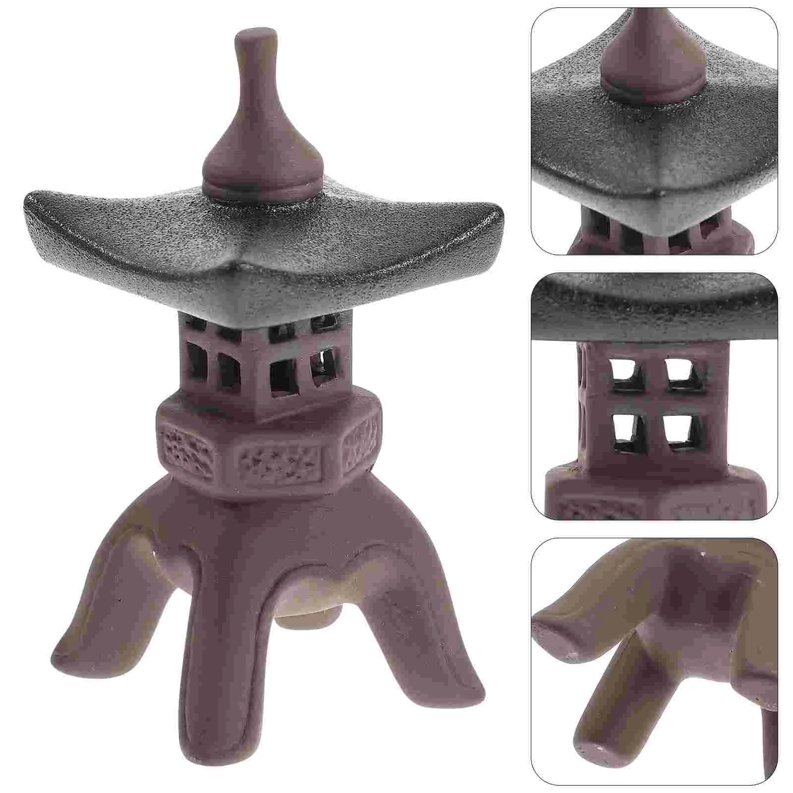 

Vintage Imitation Stone Lighthouse Office Mini Fairy Figurines Landscape Clay Decor