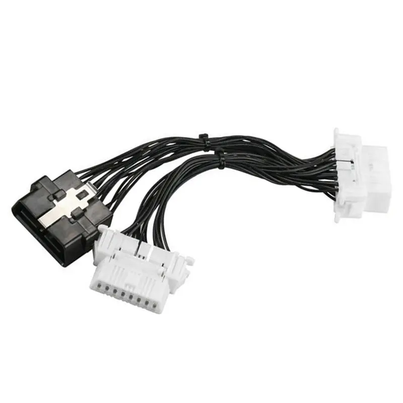 Фото AB98-16-контактный OBD2 Obdii OBD2 Удлинительный кабель-сплиттер Один штекер-два Женский Y-кабель Удлинительный кабель-сплиттер OBD2 №4
