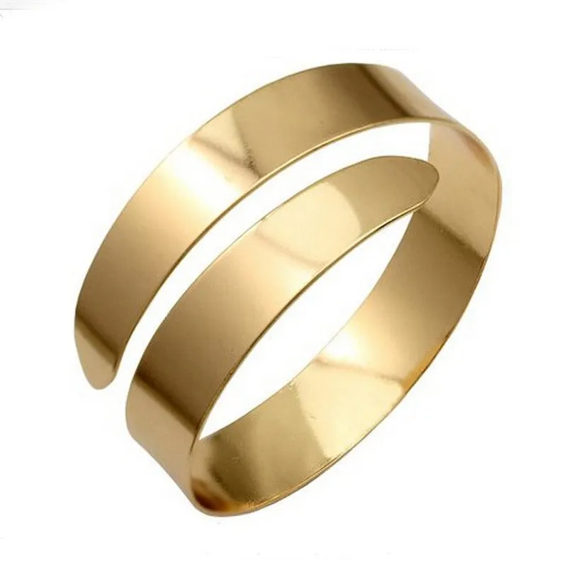 

New Upper Arm Cuff Armlet Armband Bangle Bracelet Color:Gold