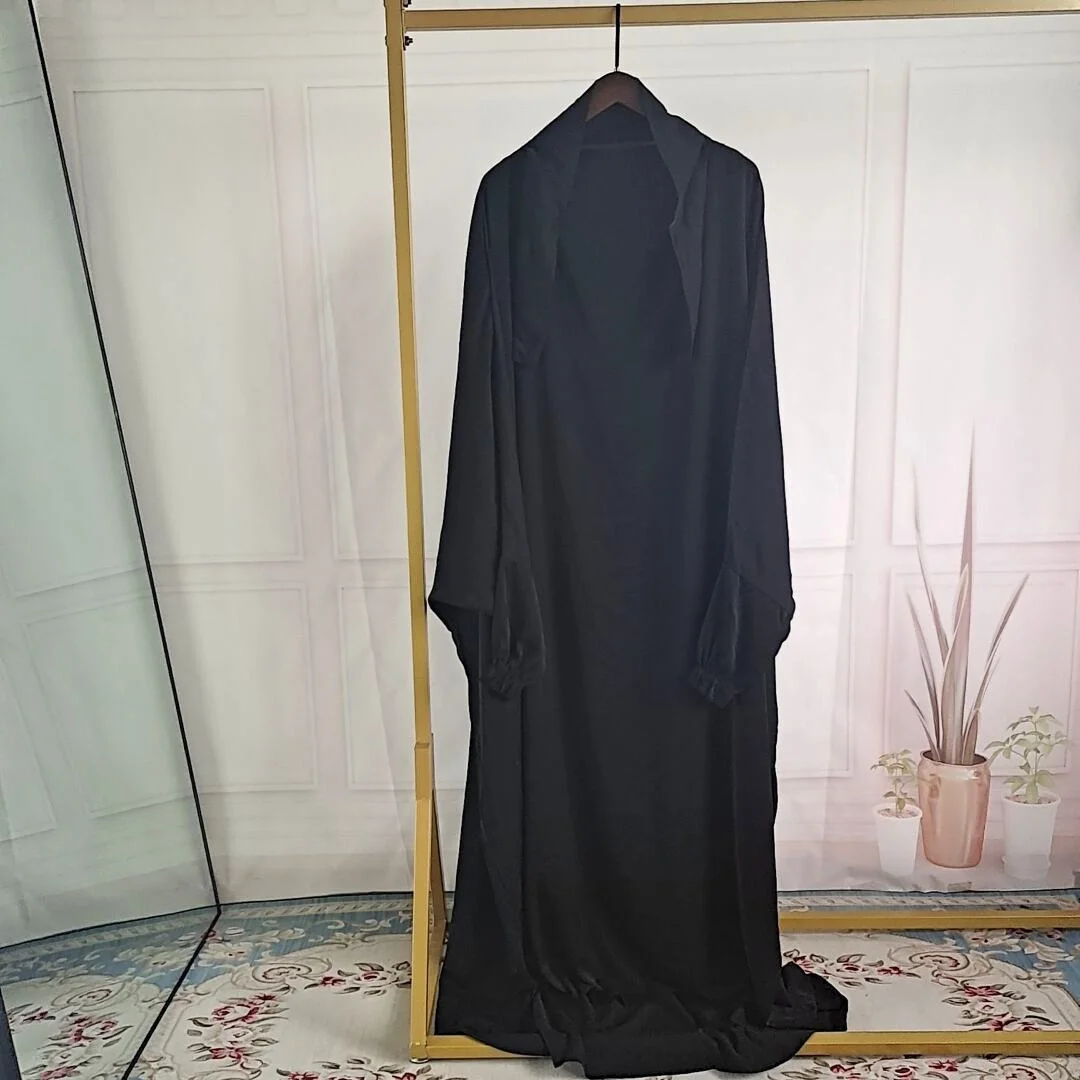 Ramadan Eid Hooded Abaya Women Prayer Garment Muslim Hijab Jilbab Loose Dress Set Abayas Dubai Turkey Islamic Clothes Kaftan