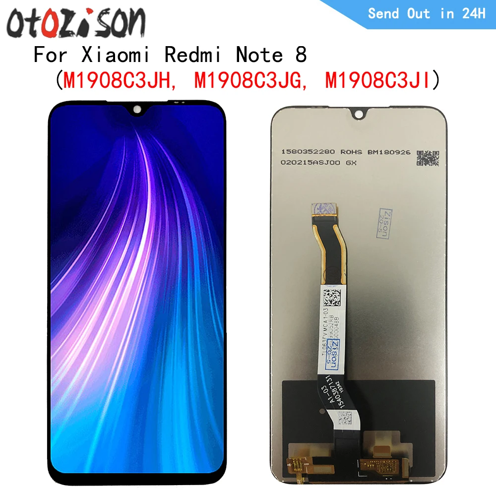 6 3-дюймовый ЖК-дисплей для Xiaomi Redmi Note 8 M1908C3JG M1908C3JI M1908C3JH + дигитайзер сенсорного