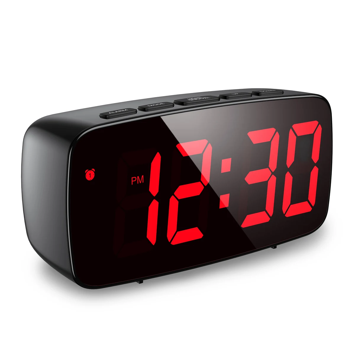 ORIA-Reloj Despertador Digital LED con Control de voz, Despertador de escritorio con...