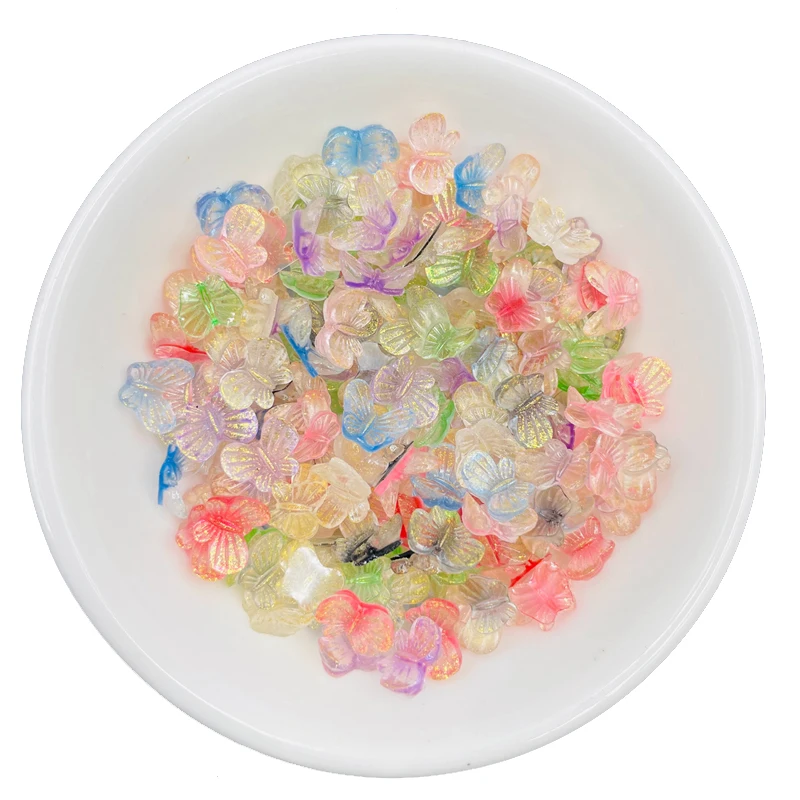 100 шт. новые милые смешанные блестящие Мультяшные режущие полимерные Стразы для