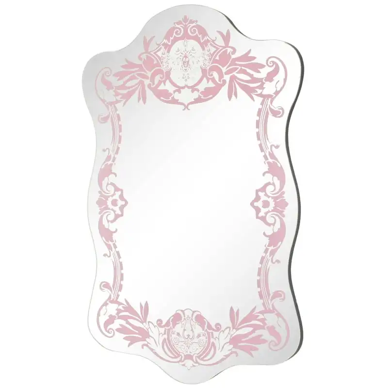 

& Nobles 25.5" Pink Elegant Shaped Royal Mirror