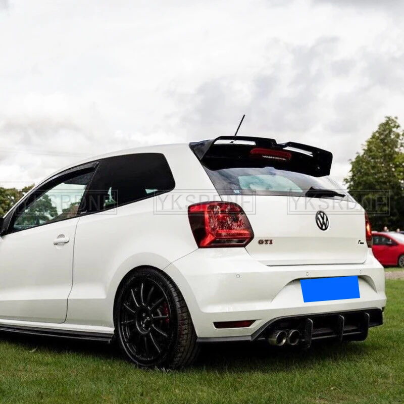 Фото Спойлер на крышу в стиле Oettinger для Volkswagen Polo MK5 6R 6C, высококачественный ABS-спойлер на заднюю часть крыши, декоративный спойлер для багажника, 2011-2018 гг. №3