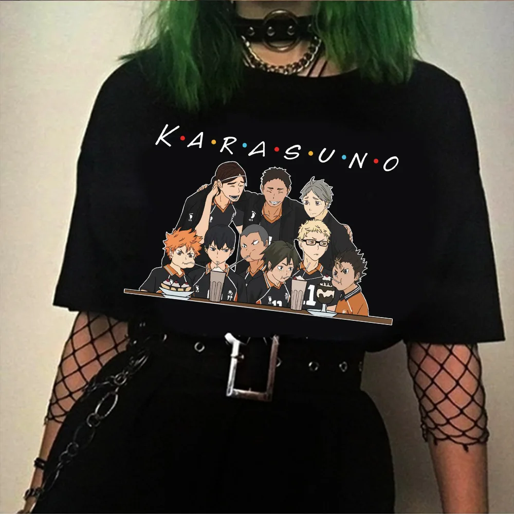 

New Japanese Anime Print T-shirt Women's Everyday Casual Tshirt Summer Slim Fit Women's T Shirt The Green Reed Comic Top Tees