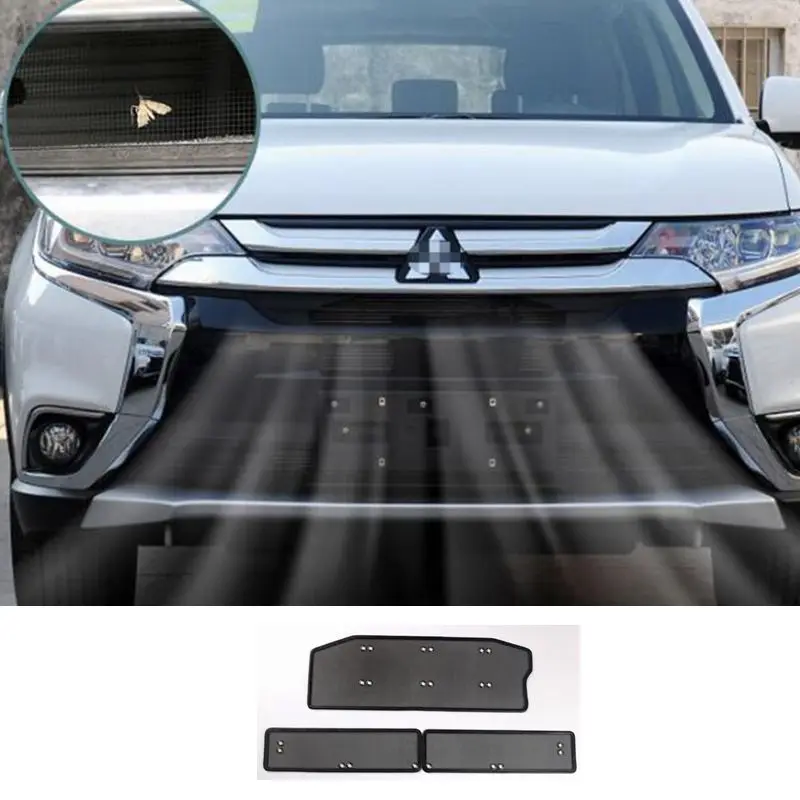 

New 3PCS Grille Insect Screening Mesh Front Grille Net for Mitsubishi Outlander 2106 2017 2018 2019 2020 2021 Accessories