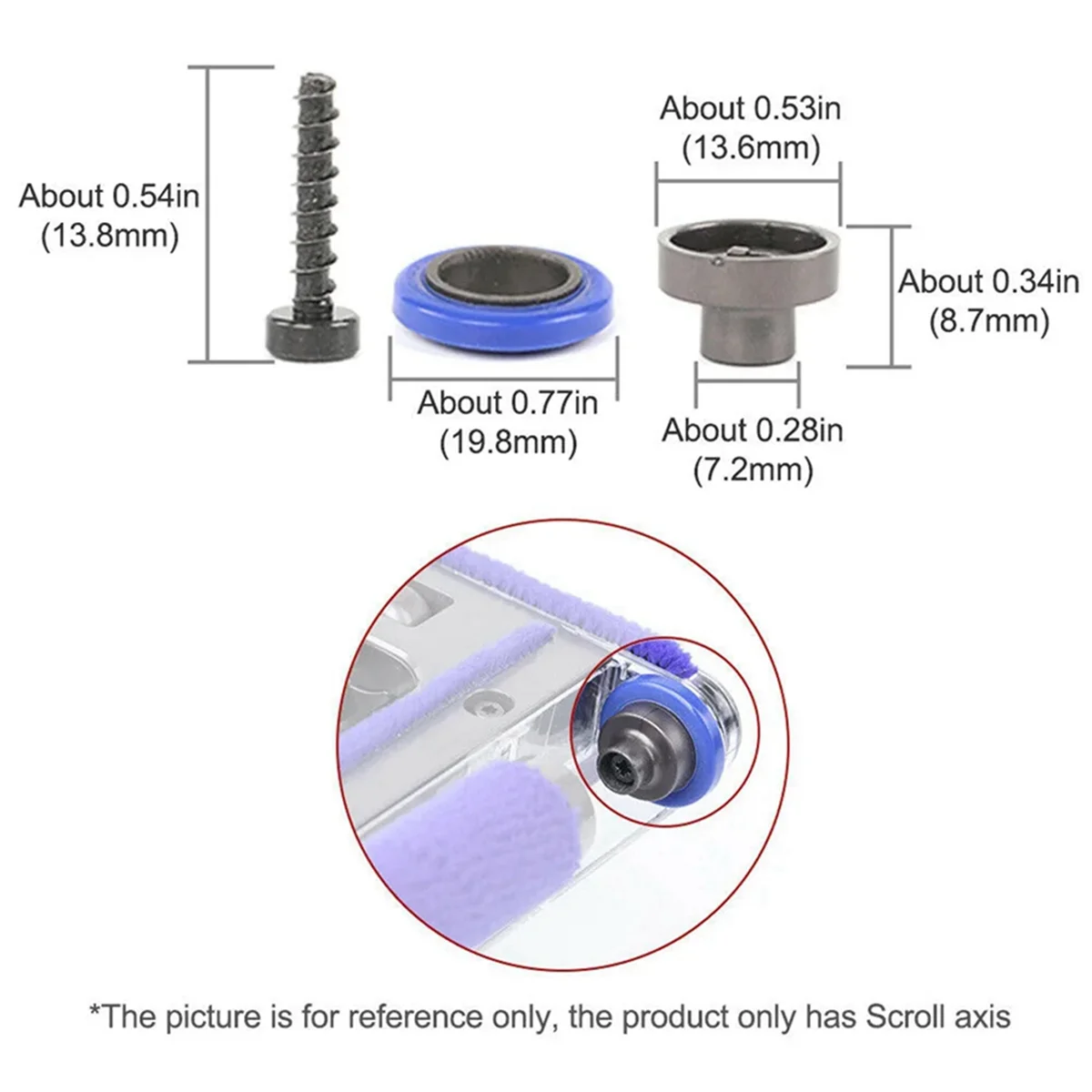Лидер продаж для V7/V8/V10/V11 сменная ось прокрутки задняя щетка мягкие роликовые