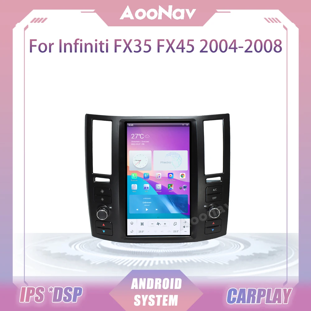 

Qualcomm Android 11 Stereo For Infiniti FX35 FX45 2004-2008 Years Multimedia 2Din Receiver Radio GPS Navigation Carplay