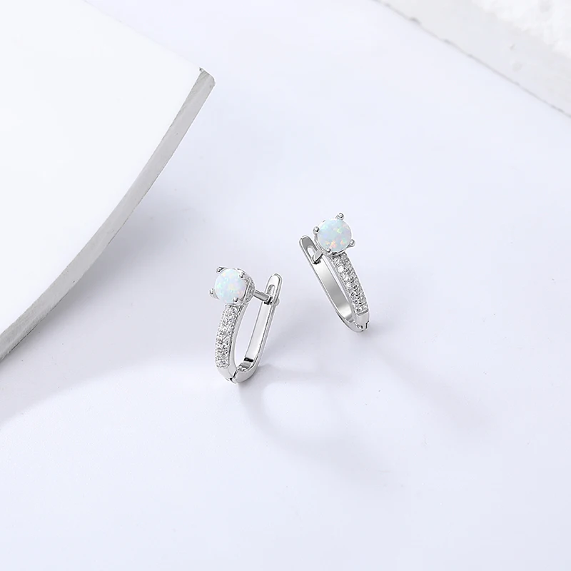 MYOP 2023 ювелирные изделия 925 серебро опал серьги текстура интересный дизайн