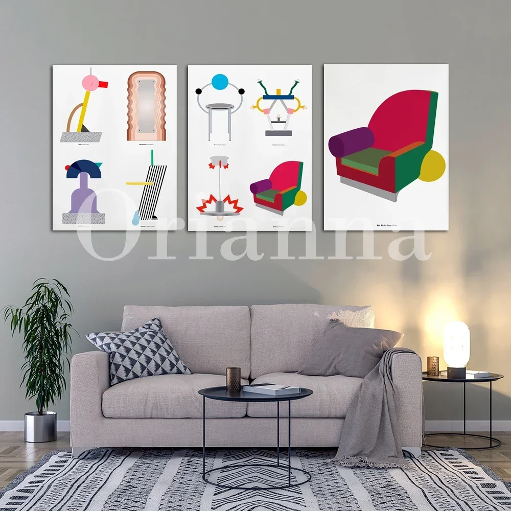 Bel Air Классический Промышленный Дизайн Печать На Холсте Без Рамы Вертикальный