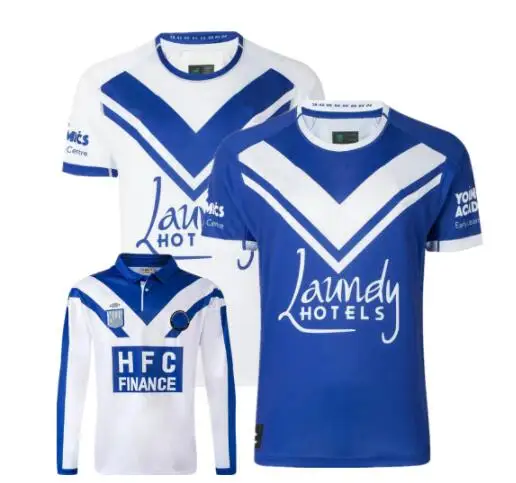 

New 2023 Bulldogs HOME RUGBY JERSEY Australia Bulldogs Retro version rugby shirt Custom name and numbe