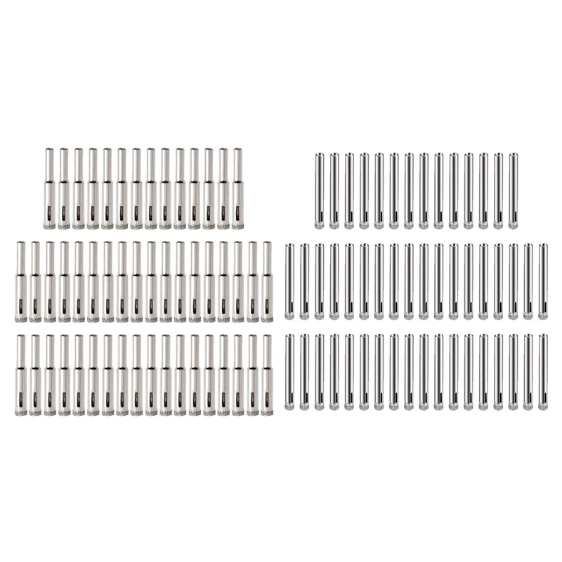 

GTBL 100Pcs Diamond Coated Drill Bit Set 6Mm/8 Mm Diamond Tipped Hole Saw