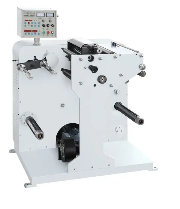 

High speed Automatic turret label slitting and rewinding machine