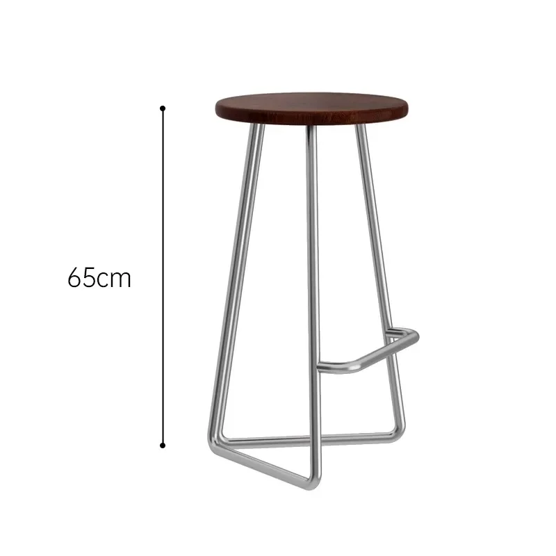 Роскошное круглое черное барное кресло уличный дизайн скандинавский ресепшн