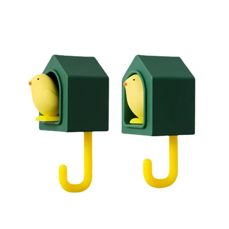 2022 New Bird Hook Pop Out Wall Key Cloth Bag Hanger Adhesive Bathroom Towel Robe Holder Rack Door Decor Shelf |