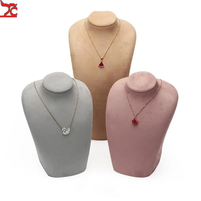 Window Necklace Display Stand Jewelry Show Props Rack Display for Pendant Long Chain Organizer Storage Mannequin Bust Free Shipp