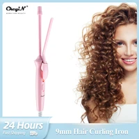 ckeyin mini curling iron 9mm professional hair curler ceramic curls wand small salon styling tools long lasting curly hair roll
