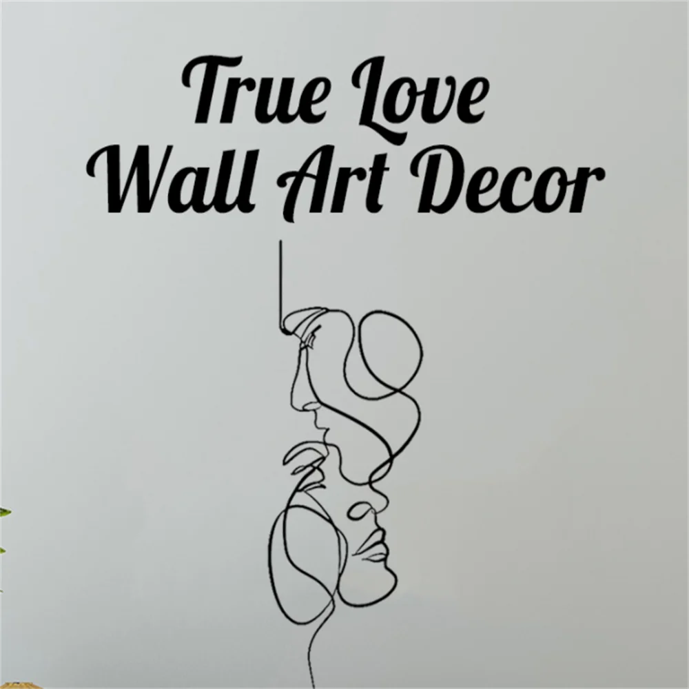 

Nordic Christmas Metal Decorative Face Line Art Wall Decor Pendant Stickers Decoration Silhouette Home Decor Hanging Bedroom