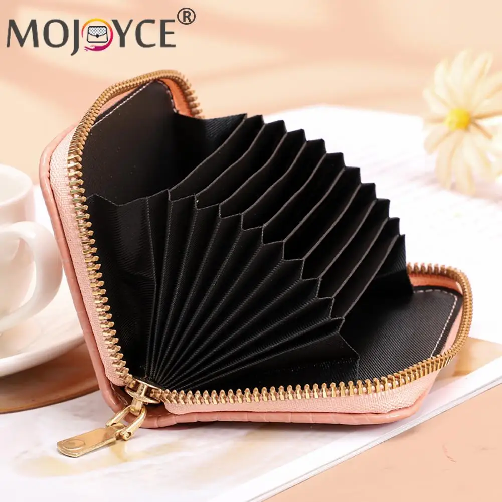 Кошелек женский из искусственной кожи однотонный с отделением для карт на молнии