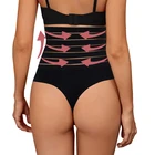 Женские Корректирующие трусики с высокой талией, дышащие корректирующие трусики, новое нижнее белье для похудения и живота, Модные ажурные стринги с высокой талией