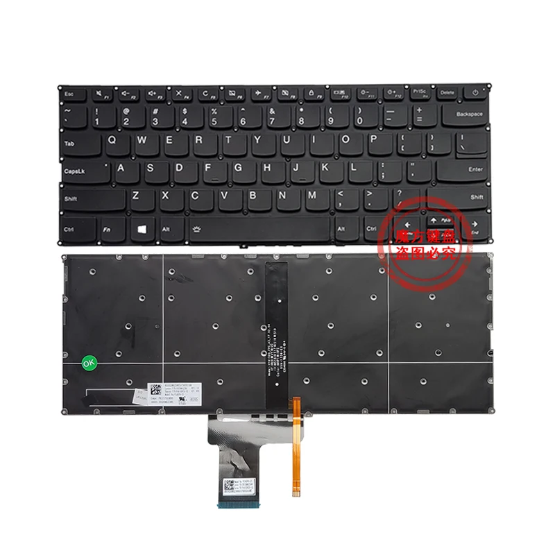 

New US Keyboard Backlit for Lenovo Ideapad YOGA 720-12IKB 720-13 720-13ISK 720-13IKB 720-13KBR Laptop Backlight Black Gray