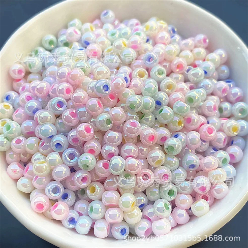 Сверхъяркий стеклянный бисер жемчуга макрона высокой яркости 4 мм