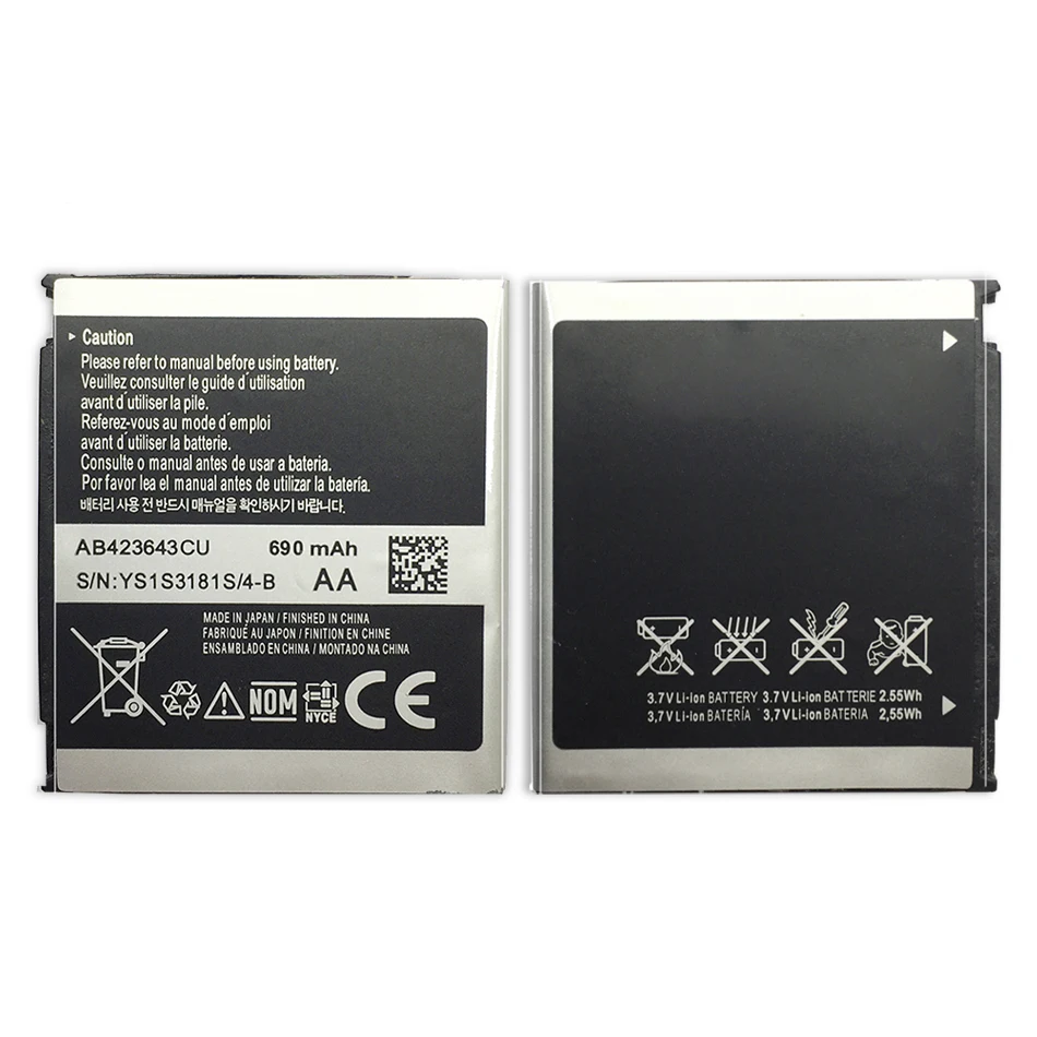 

AB423643CU (AB423643CC AB423643CE) Battery for Samsung X828 D830 D838 E840 F589 F639 U100 U308 U600 X820 with Track Code