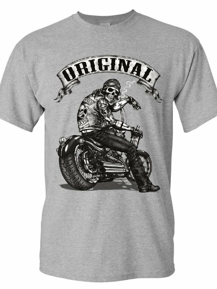 

Men's Skeleton 3D Printing T-shirt, Travel Loose Casual Comfortable Large, Motorcyclist Summer Quick-drying Fashion Street Top