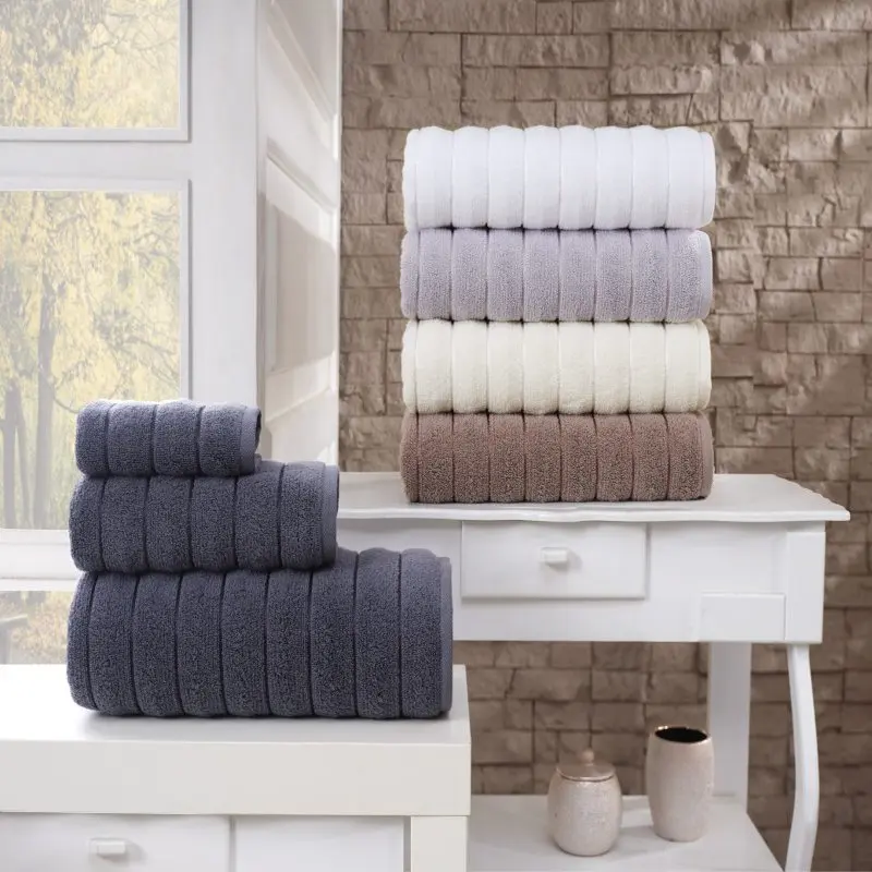 

Enchante Home - Vague Bath Towels - 2 Piece Bath Towels, zero twist Turkish towel - Quick Dry, Soft, Absorbent