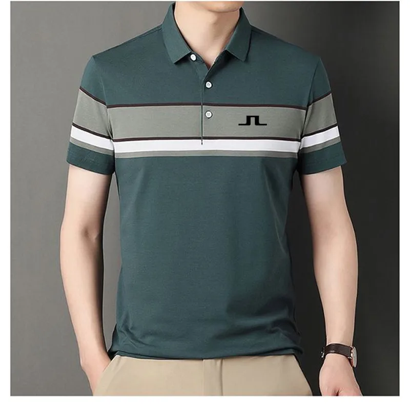 Golf suit men's casual fashion Golf suit summer men's golf T-shirt breathable men's top short sleeved golf shirt