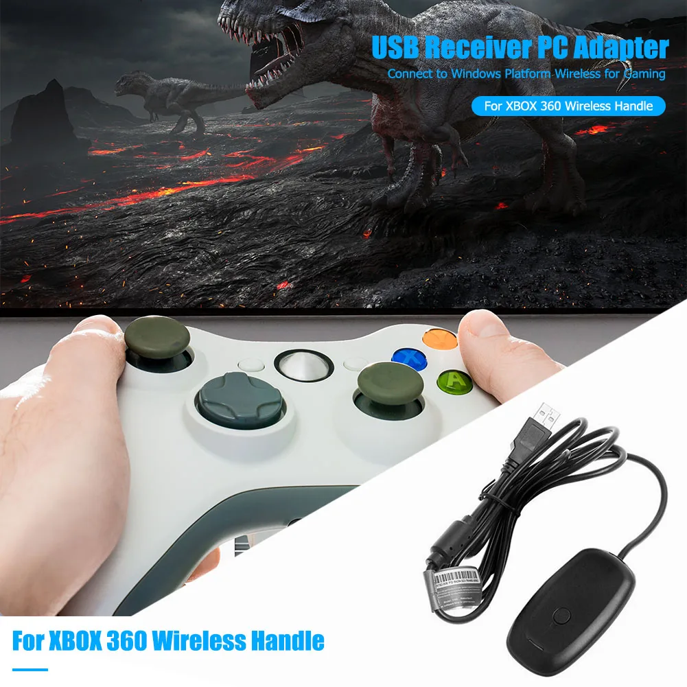 

For Xbox 360 Wireless Gamepad PC Adapter USB Receiver Supports Win7/8/10 System For Microsoft Xbox360 Controller Console