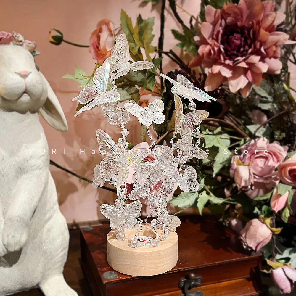 Ночник в виде бабочки ручной работы материал для рукоделия лампа создания