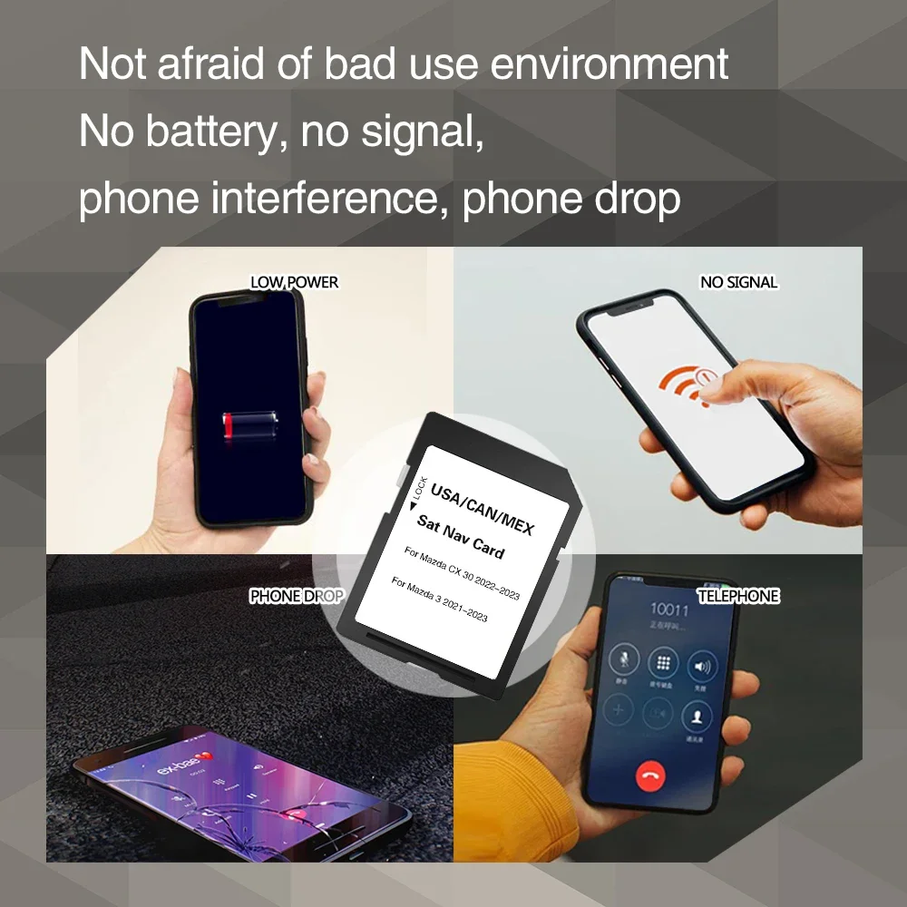 Автомобильная SD GPS-карта для Mazda 3 CX-30 2023 обновление навигаций в Северной Америке