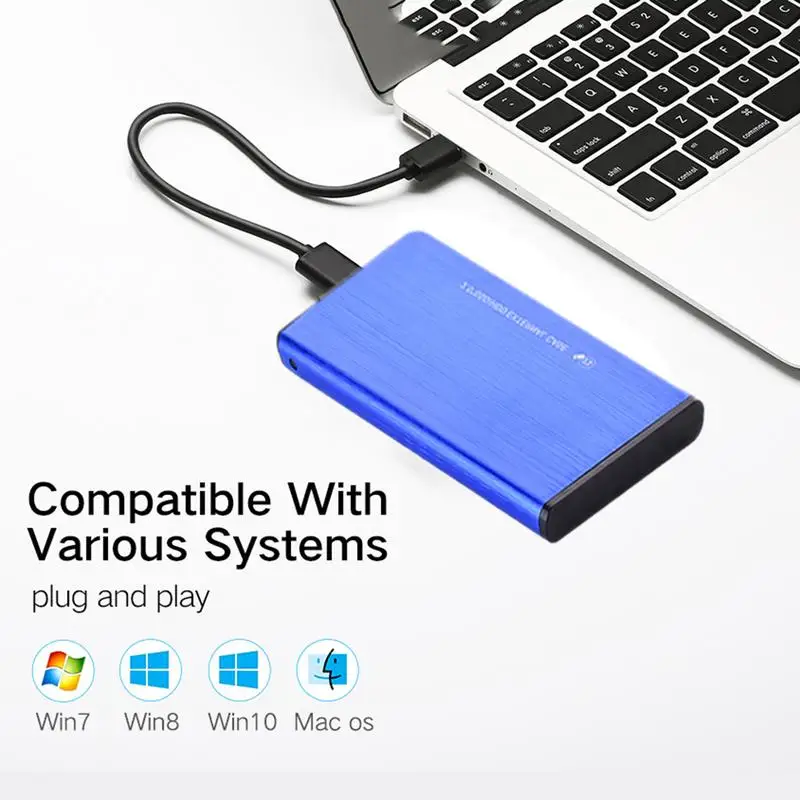 Корпус для внешнего жесткого диска USB30 SDD, 25 дюймов, SATA 30, поддержка протокола UASP до 3 ТБ