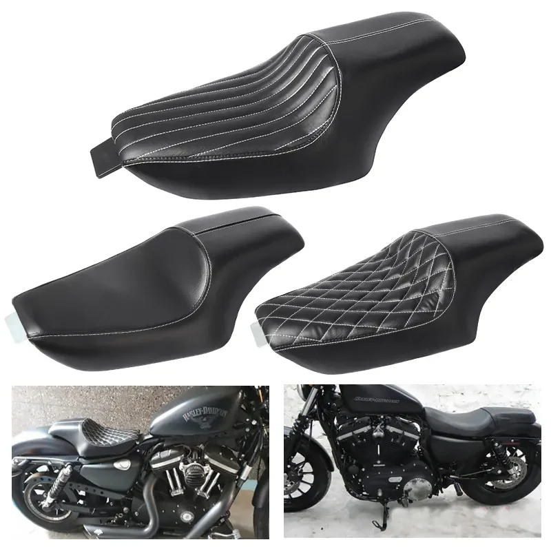 

Или Harley Sportster XL Iron 883 1200 48 Forty-Eight 2004-2016 мотоциклетная модель, два вверх, переднее и заднее ПАССАЖИРСКОЕ СИДЕНЬЕ для водителя