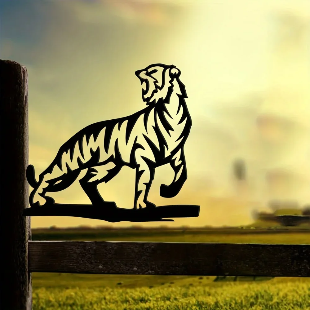 1 Шт. Металлический Знак See Me Roar Декоративный Садовый Кол-улучшение Пространства