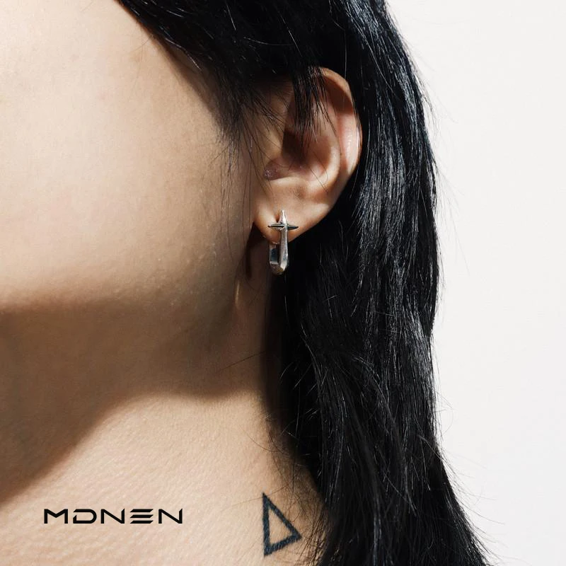 

2023 New Cross Star Short Earring Unisex Earrings For Women Men's Jewelry Party Gift