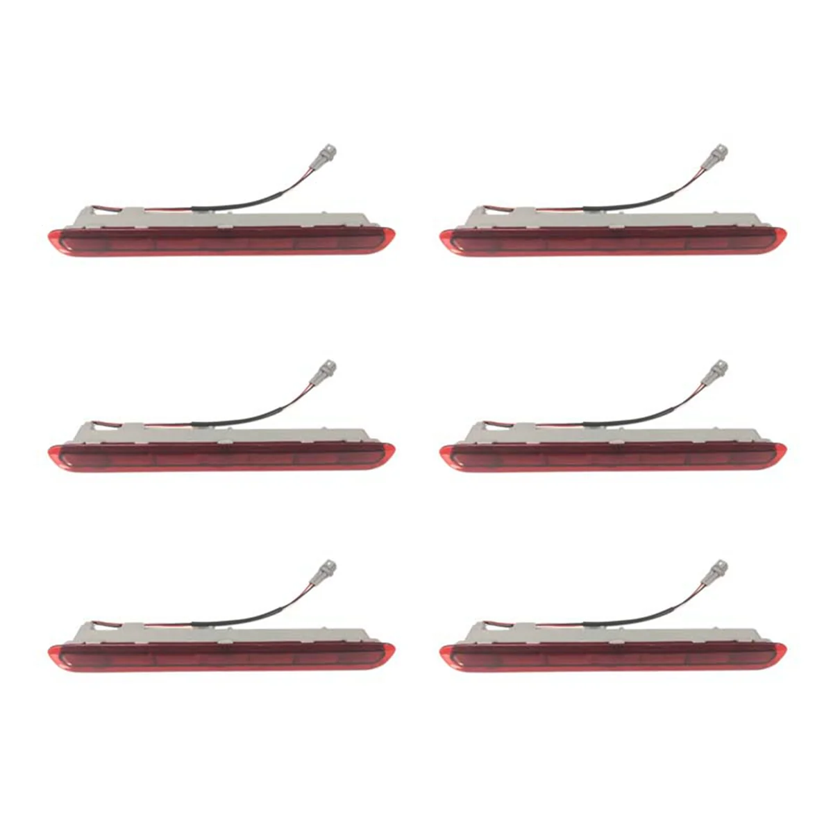 

6X Dynamic Third 3Rd Brake Light, Rear Tail Light Stop Lamp for Toyota Hilux Revo Vigo 2015 2016 2017 2018 Red Shell