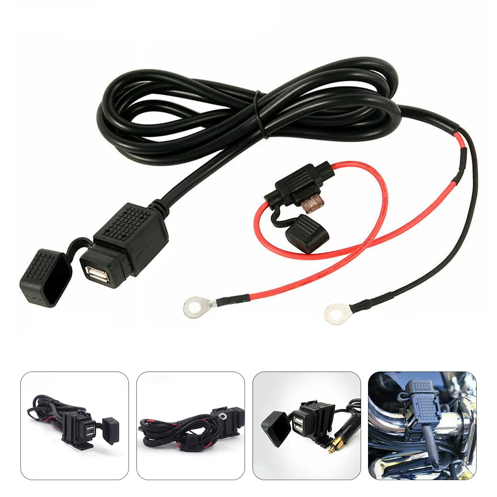 

Motorcycle USB Charging Car Fast Abs Waterproof Dual Motorbike Power Adapter For