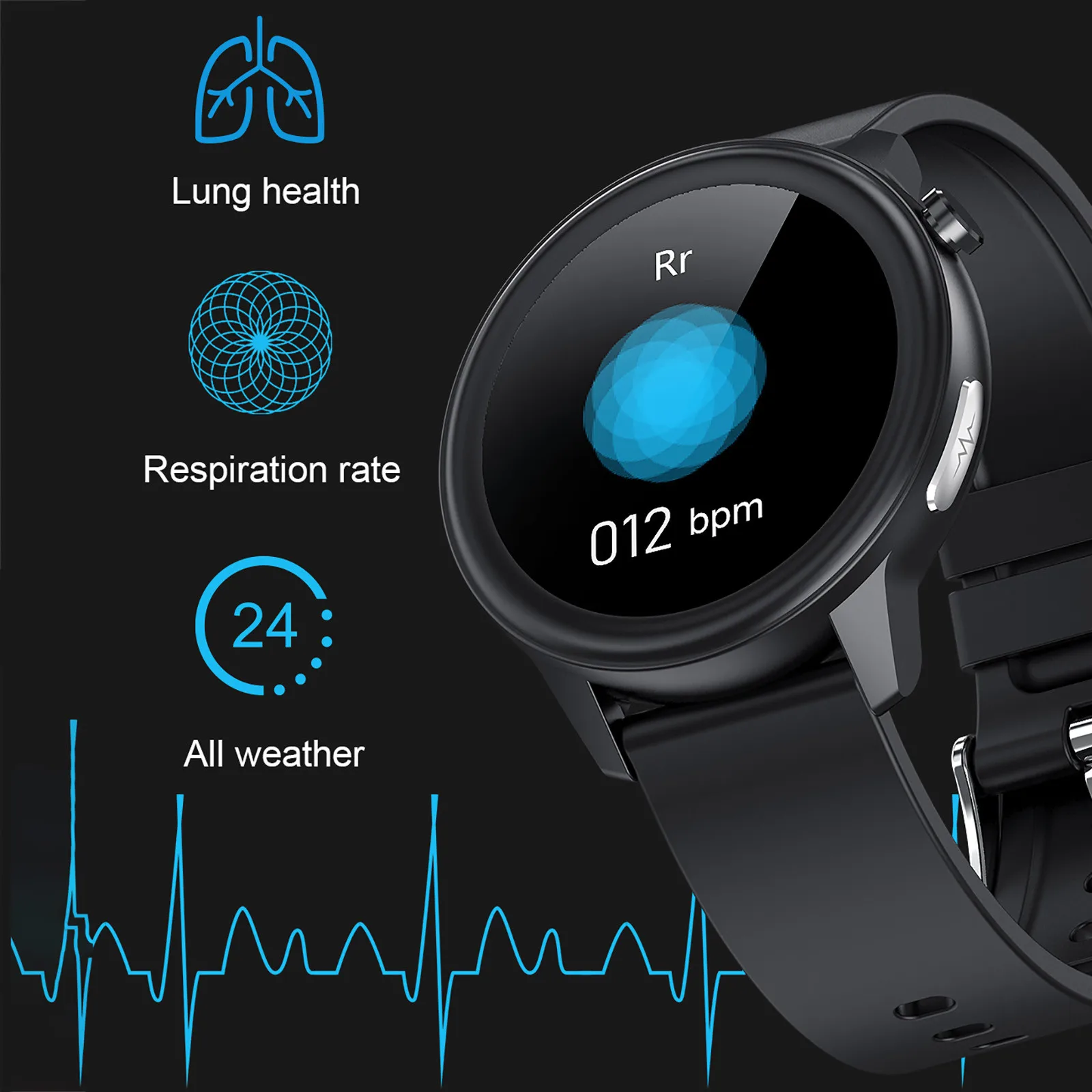E80 Smart Watch PPG Oxygen Blood Pressure monitor smartwatch Sport Steps Bracet IP68 waterproof watches Men's |