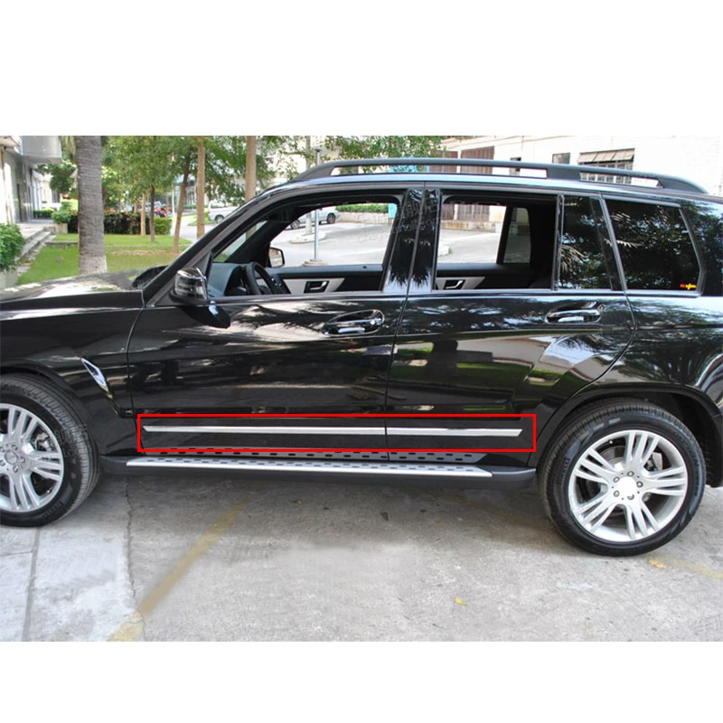 4 шт. боковые накладки из нержавеющей стали для Mercedes-Benz ML GL GLE GLS Class W166 X166 12-17