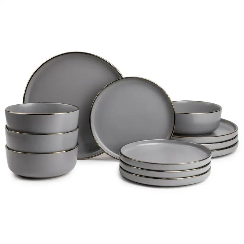 

Dinnerware Ava Stoneware, 12 Piece Set Kitchen Accessories