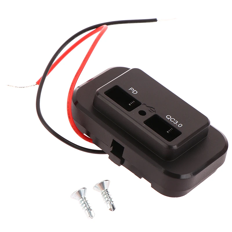 

Quick Charge PD Type C Dual USB Ports Car Bus Charger Socket Adapter USB Power Panel with Swith for Marine Motorcycles