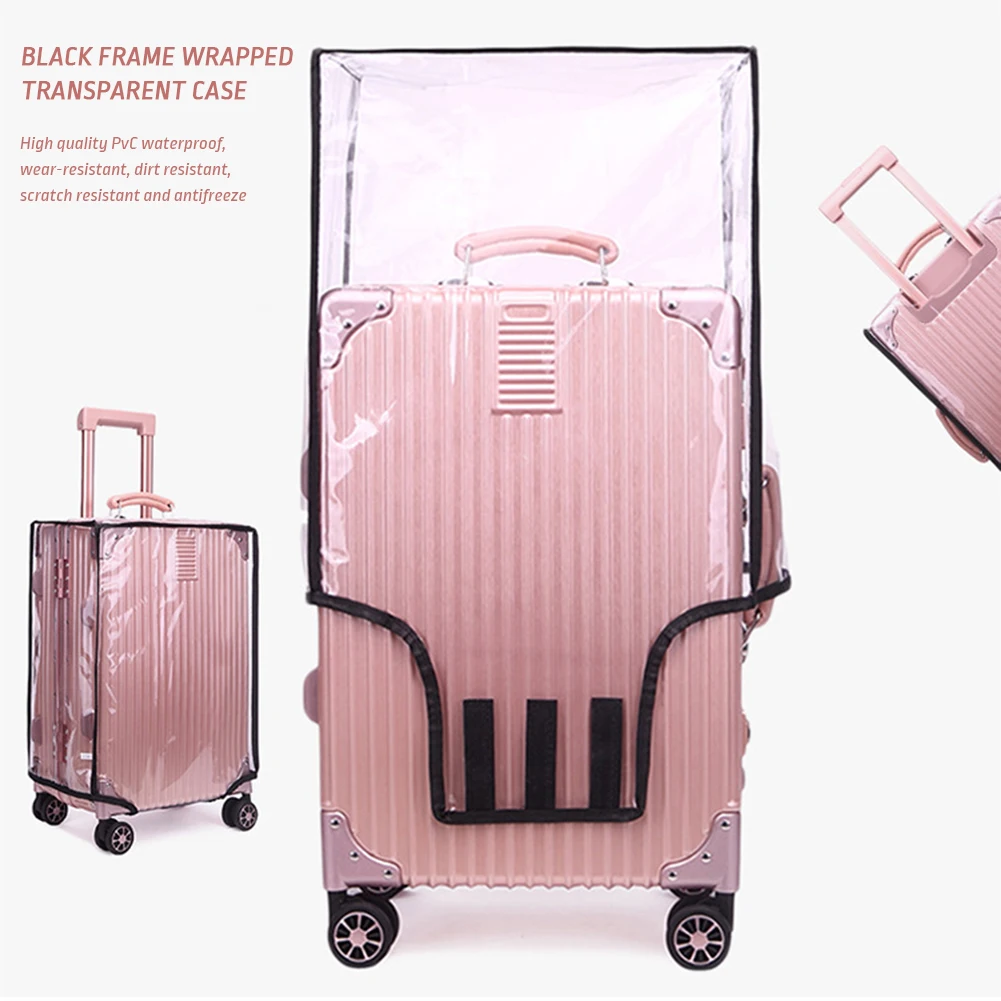 Прозрачный чехол для чемодана 18-30 дюймов защитный из ПВХ устойчивый к царапинам