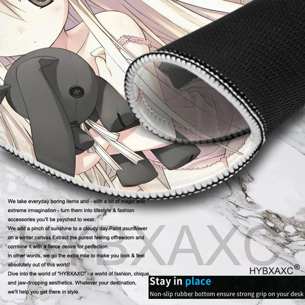 Фото Коврик для мыши Yosuga No Sora, маленький коврик для мыши LockEdge для геймеров, коврик для компьютерного стола, прямоугольный противоскользящий резиновый коврик №5