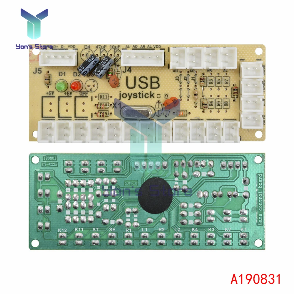 USB PC для джойстика аркадный кодировщик клавишная плата контроллер панель игр